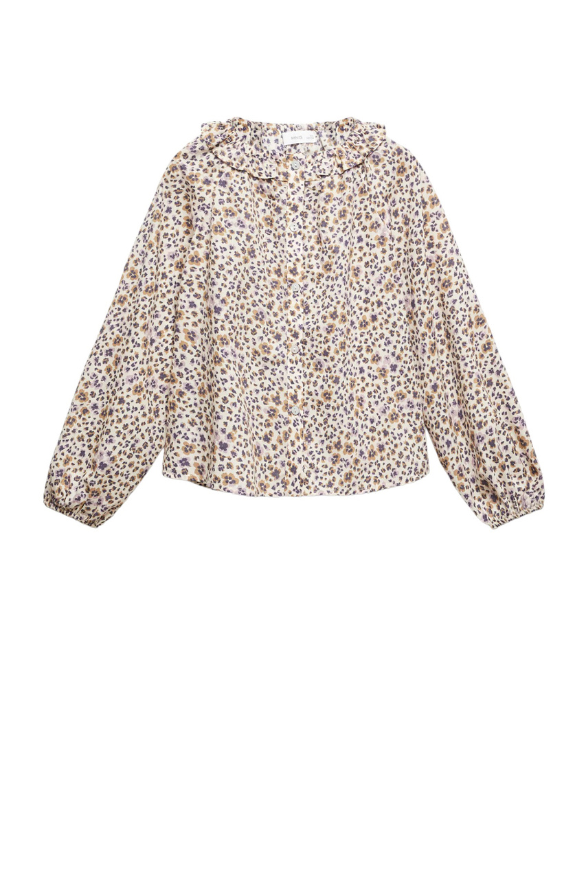 Блузка BECK с цветочным принтом|Основной цвет:Бежевый|Артикул:57006003 | Фото 1