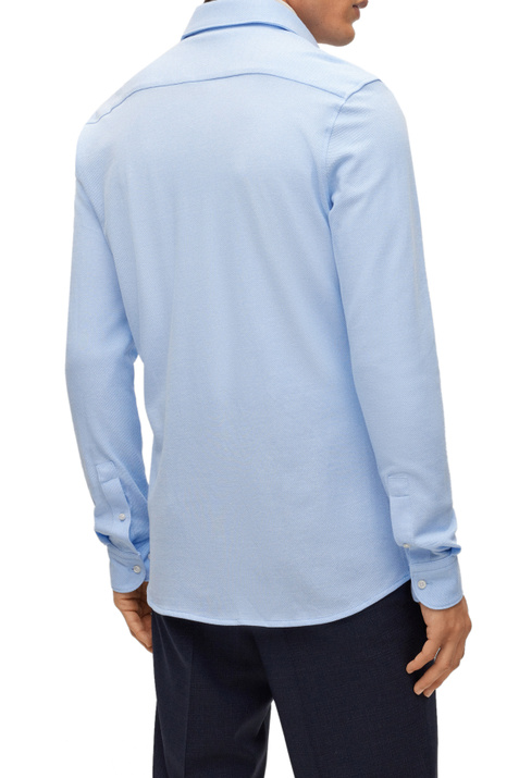 BOSS Трикотажная рубашка из натурального хлопка ( цвет), артикул 50484307 | Фото 4