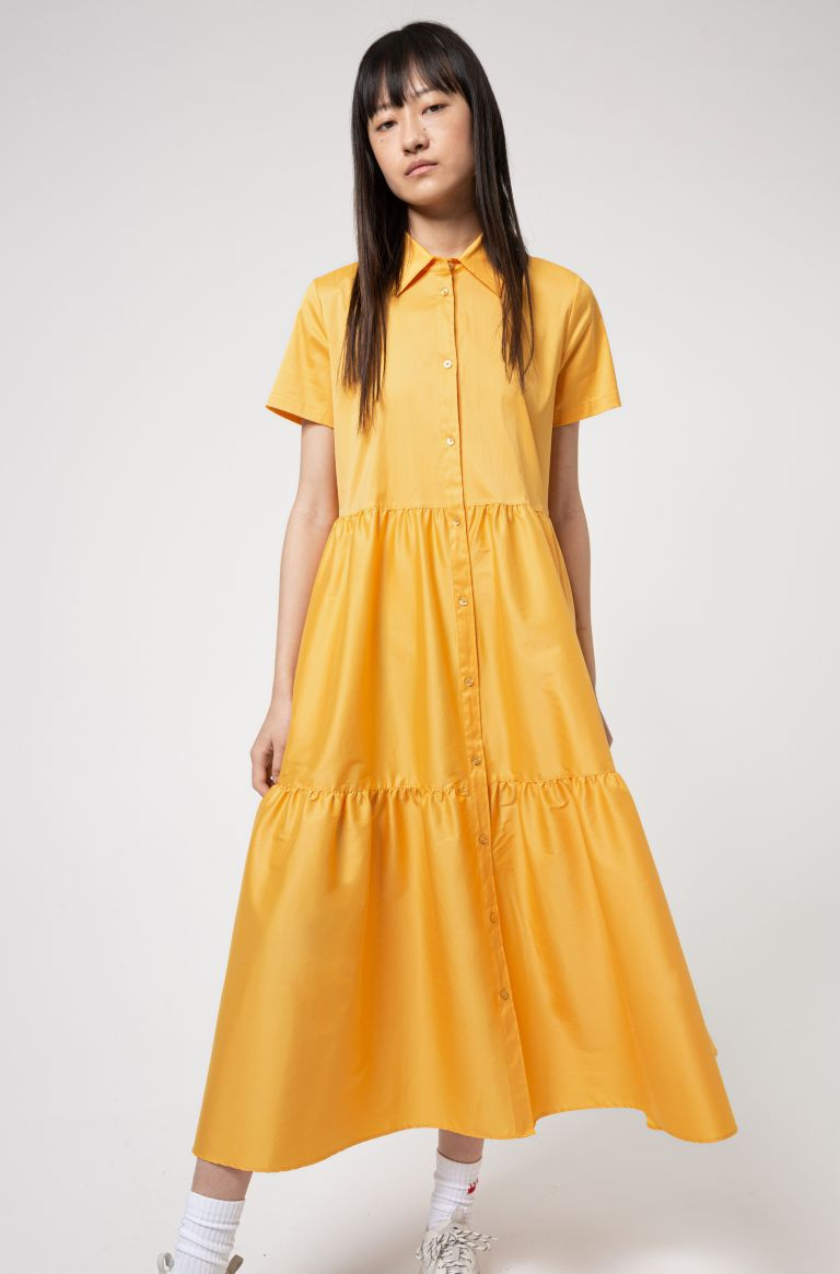 HUGO Платье-рубашка Ennish с воланами из смесового хлопка (цвет ), артикул 50451103 | Фото 3