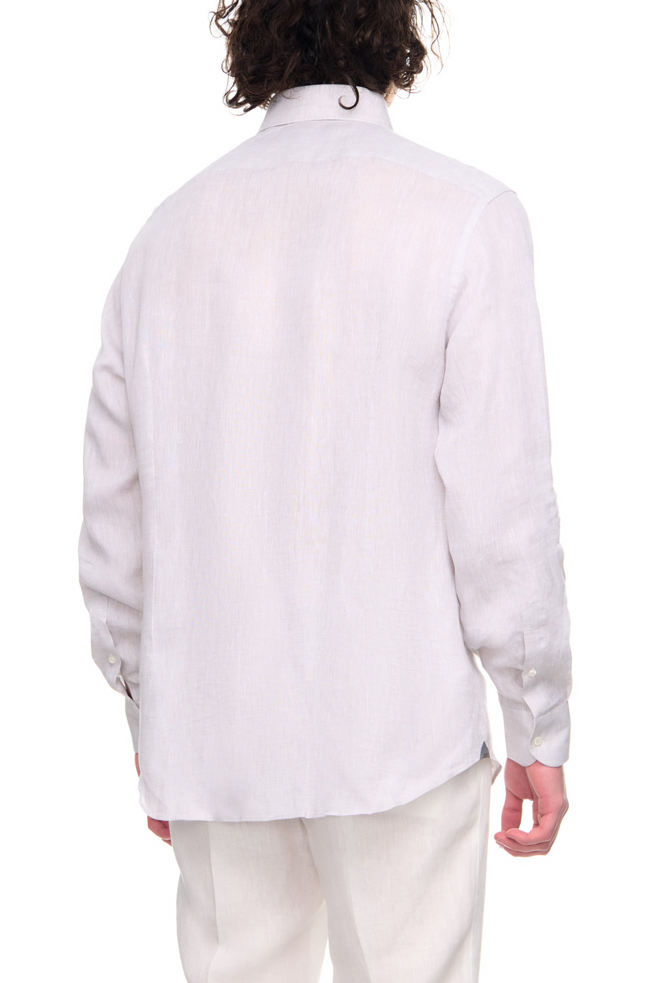 Мужской Corneliani Рубашка из чистого льна (цвет ), артикул 91P100-3111092 | Фото 4