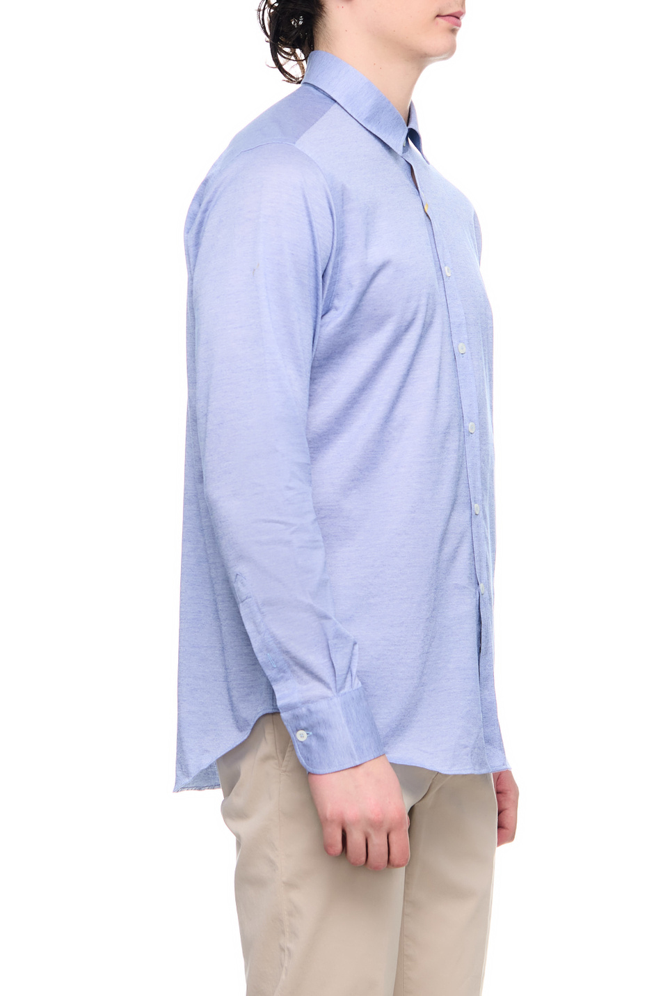 Мужской Canali Рубашка из натурального хлопка (цвет ), артикул L777GN02875 | Фото 3