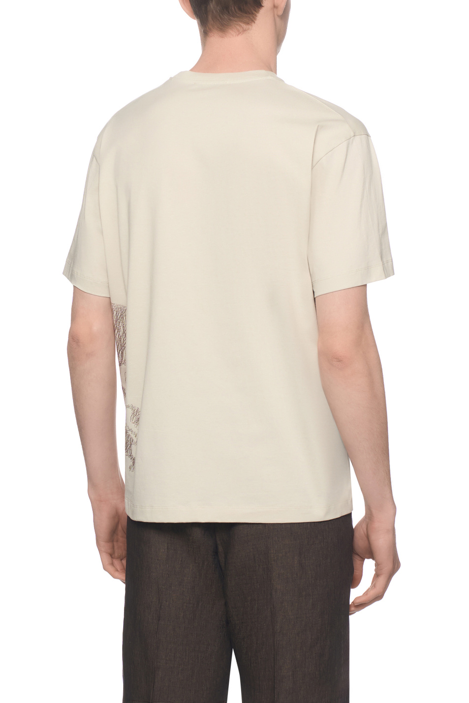 Мужской Corneliani Футболка из натурального хлопка с принтом (цвет ), артикул 27G581-2725037 | Фото 5