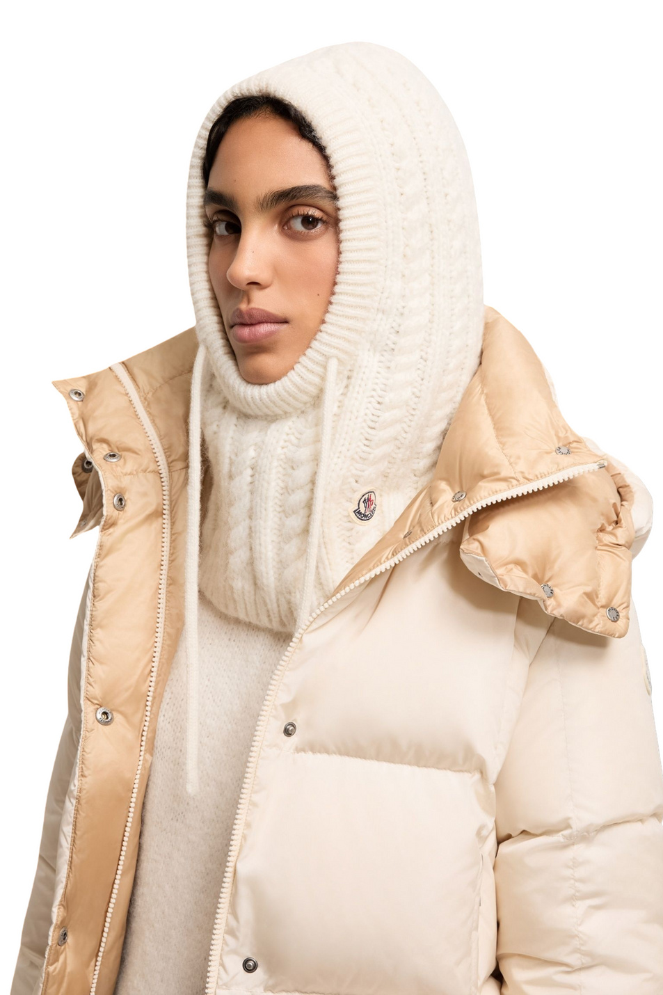 Женский Moncler Шапка-балаклава из смесовой шерсти альпаки (цвет ), артикул L20933G00027-N0403 | Фото 3
