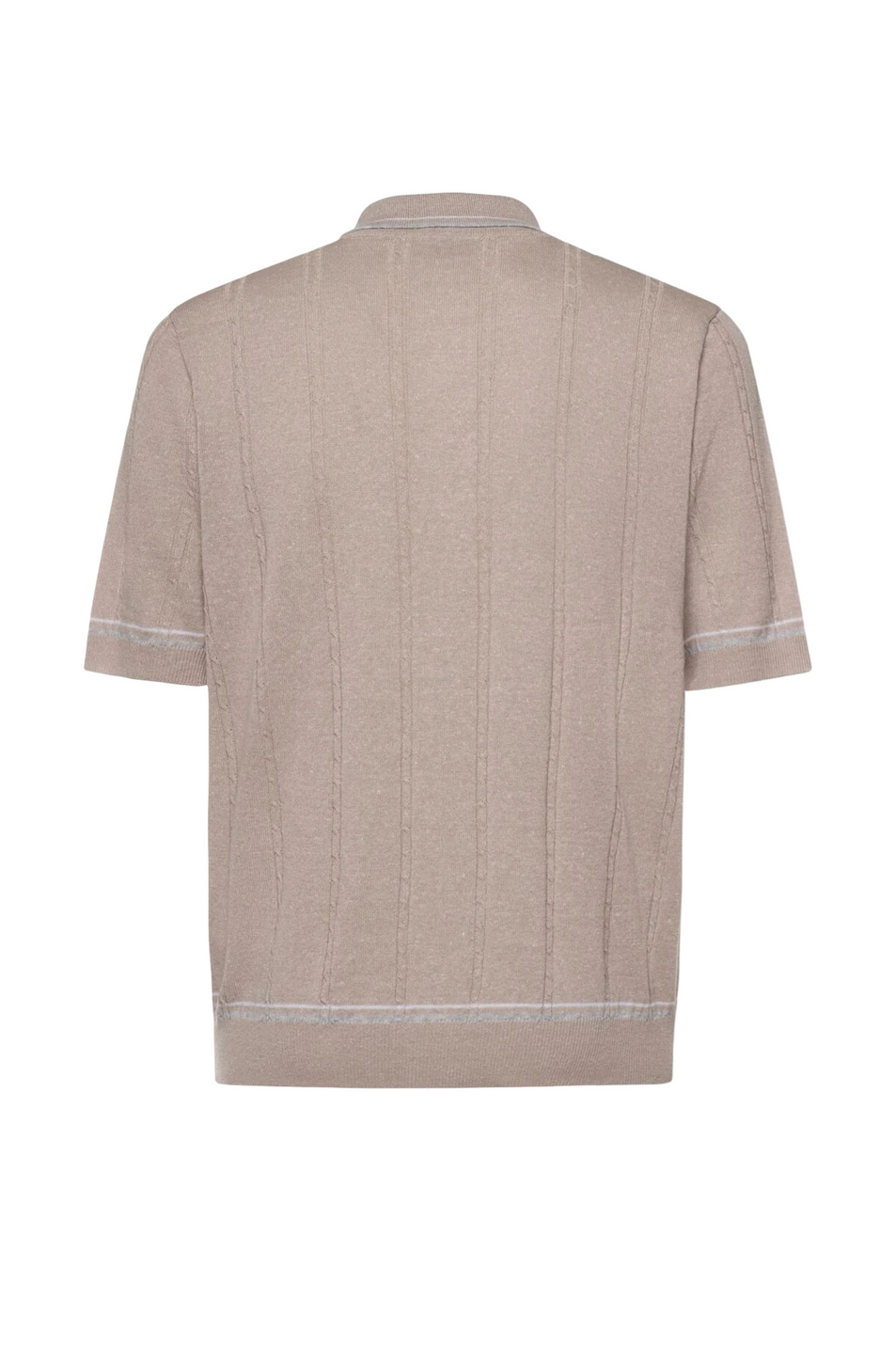 Мужской Eleventy Поло из хлопка и льна (цвет ), артикул M76MAGM42-MAG0M018 | Фото 2