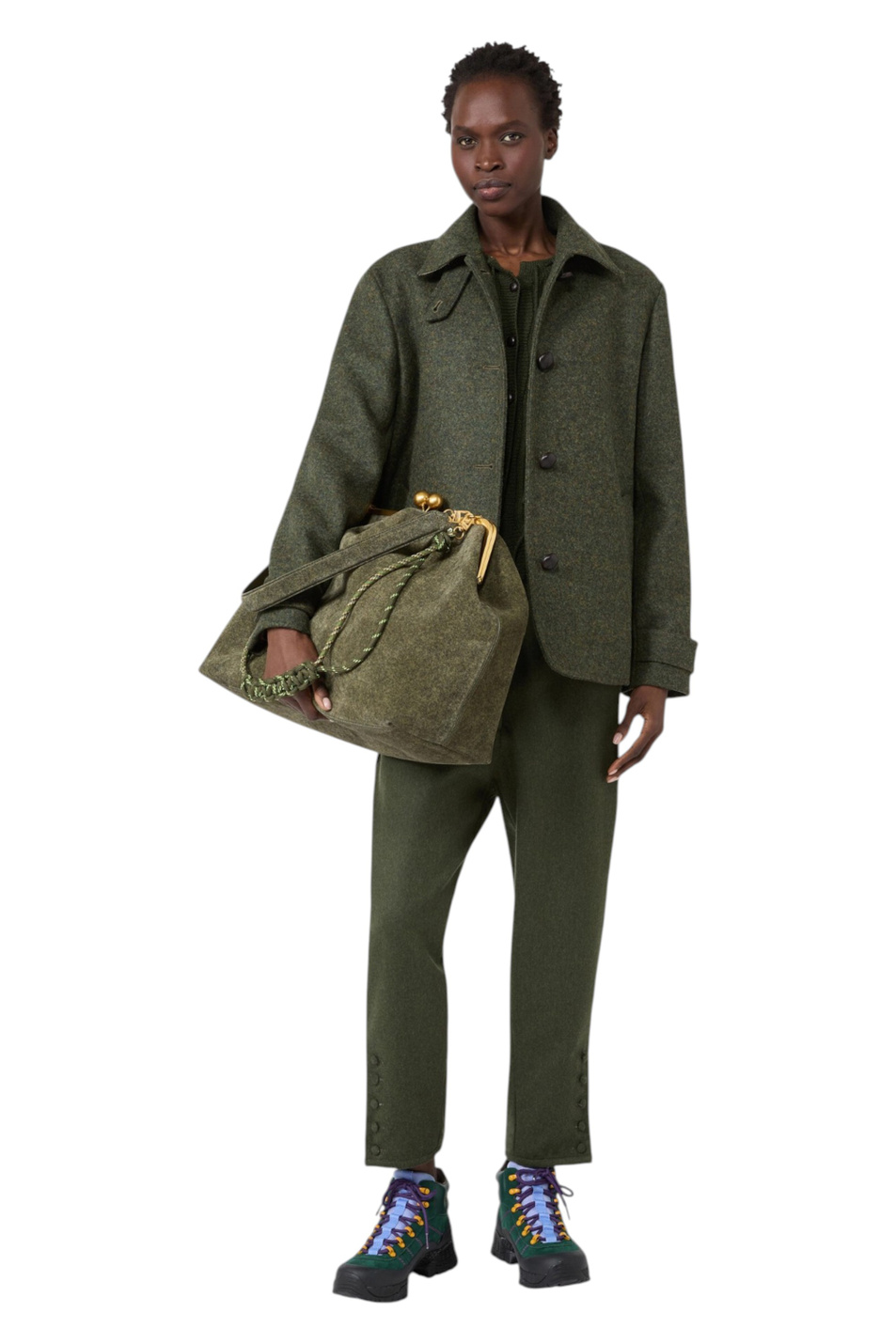 Женский Weekend Max Mara Сумка UTILE из натуральной замши (цвет ), артикул 2625516045 | Фото 6