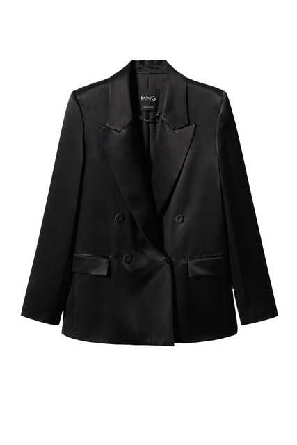 Атласный пиджак NICO|Основной цвет:Черный|Артикул:47064764 | Фото 1
