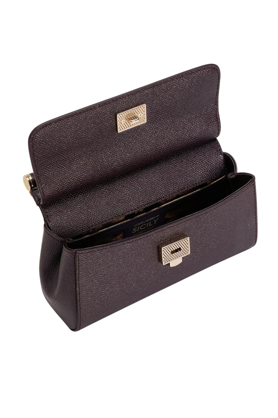 Женский Dolce & Gabbana Сумка Sicily из натуральной кожи (цвет ), артикул BB7116-B1001 | Фото 4