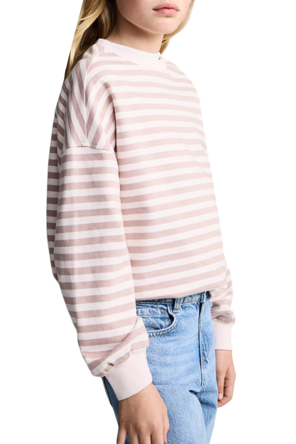 Девочкам Mango Kids Свитшот TRENDY в полоску (цвет ), артикул 87093642 | Фото 4