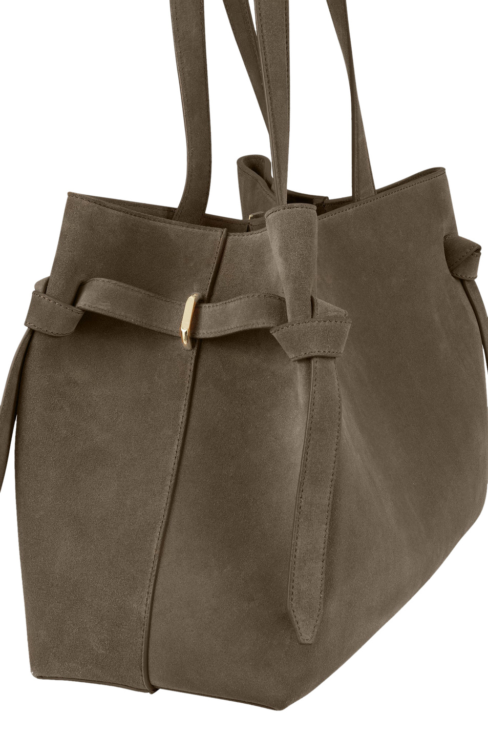 Женский Yuzefi Сумка GYOZA TOTE из натуральной замши (цвет ), артикул YUZPF25-HB-GZT-S018 | Фото 3