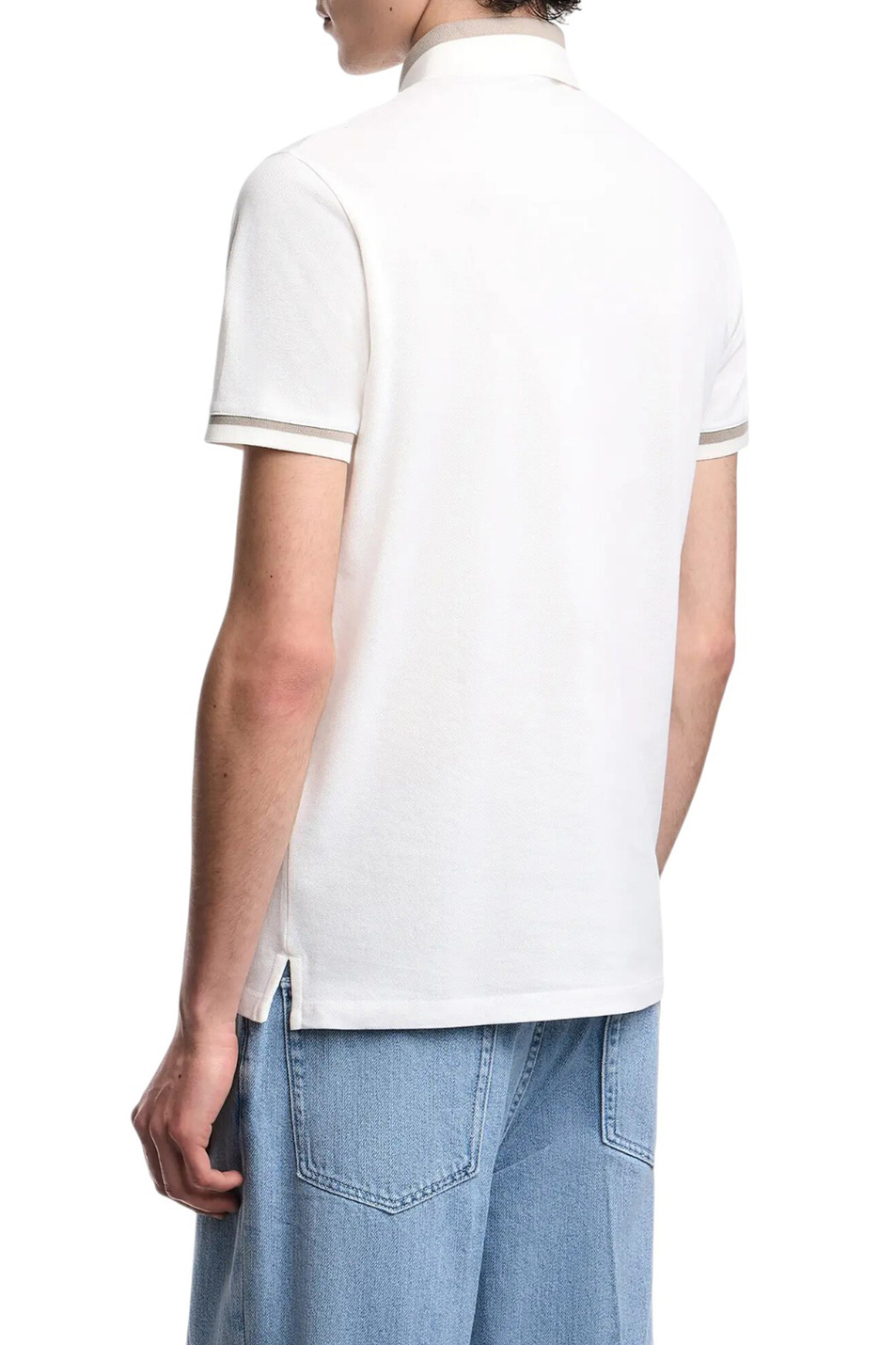Мужской Emporio Armani Поло из хлопка (цвет ), артикул EM005798-AF12955 | Фото 5
