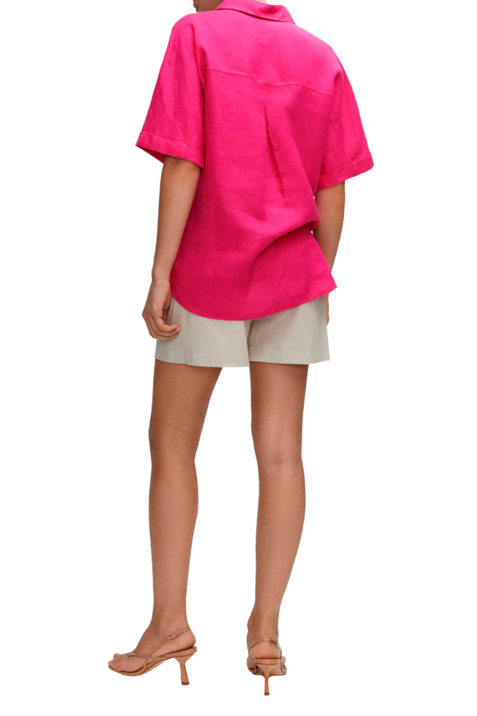 Женский Mango Рубашка PAI из чистого льна (цвет ), артикул 57000003 | Фото 4