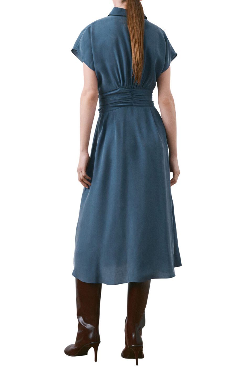 Женский Mango Платье-рубашка MACA однотонное (цвет ), артикул 27005833 | Фото 3