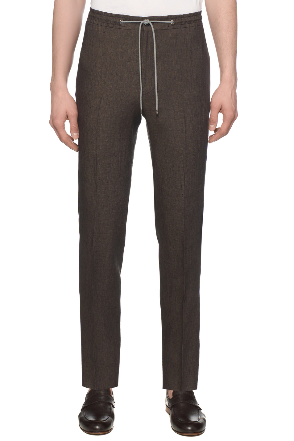 Мужской Corneliani Брюки из льна (цвет ), артикул 274L25-2714159 | Фото 4