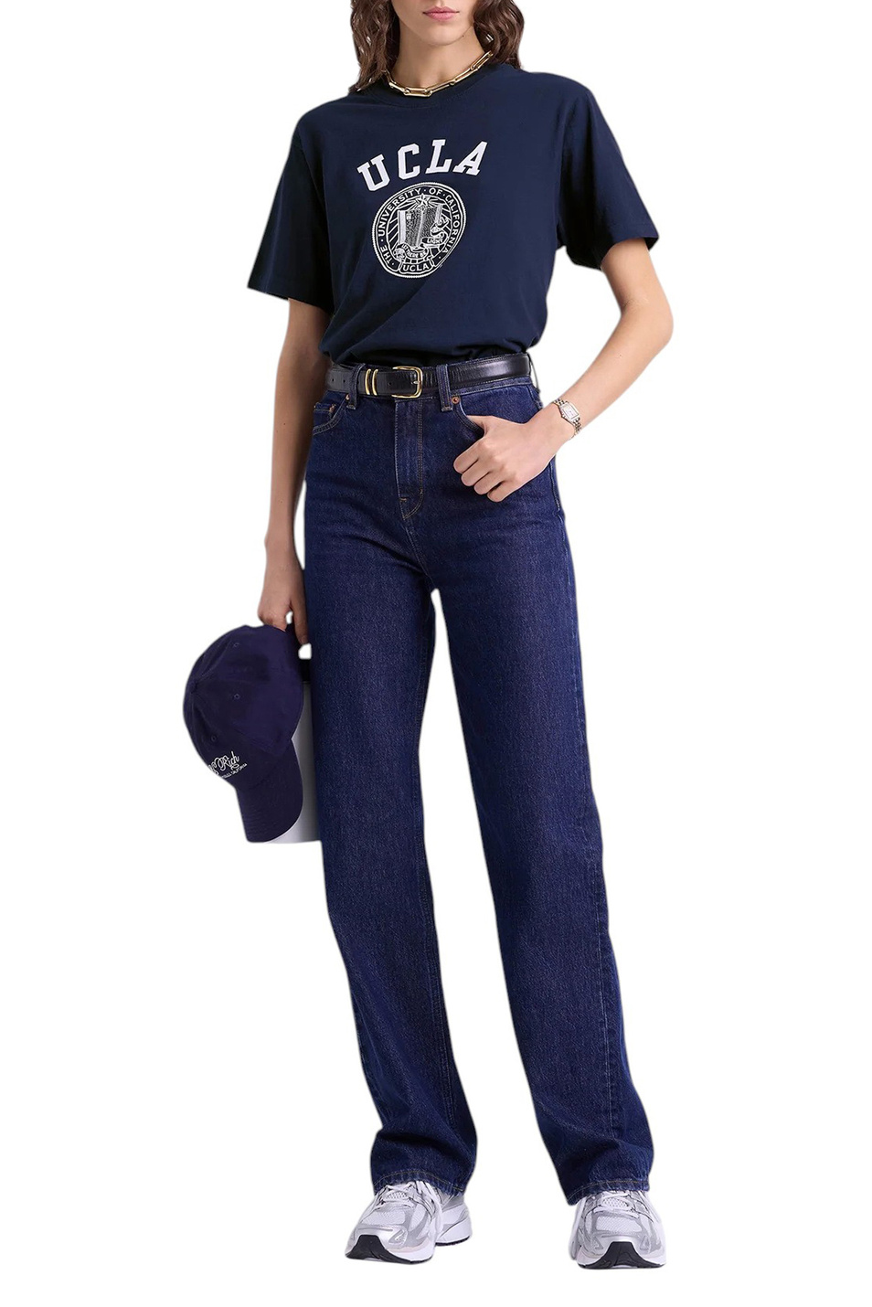 Женский Sporty & Rich Футболка UCLA Crest из хлопка с логотипом (цвет ), артикул TO043615639BL106 | Фото 2