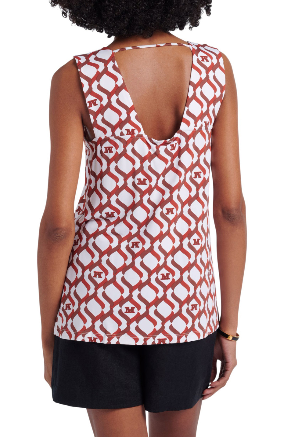 Женский Max Mara Топ PELOTA с принтом (цвет ), артикул 2616941029 | Фото 5