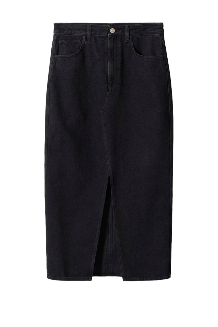Юбка джинсовая MATILDA с разрезом|Основной цвет:Черный|Артикул:57031175 | Фото 1