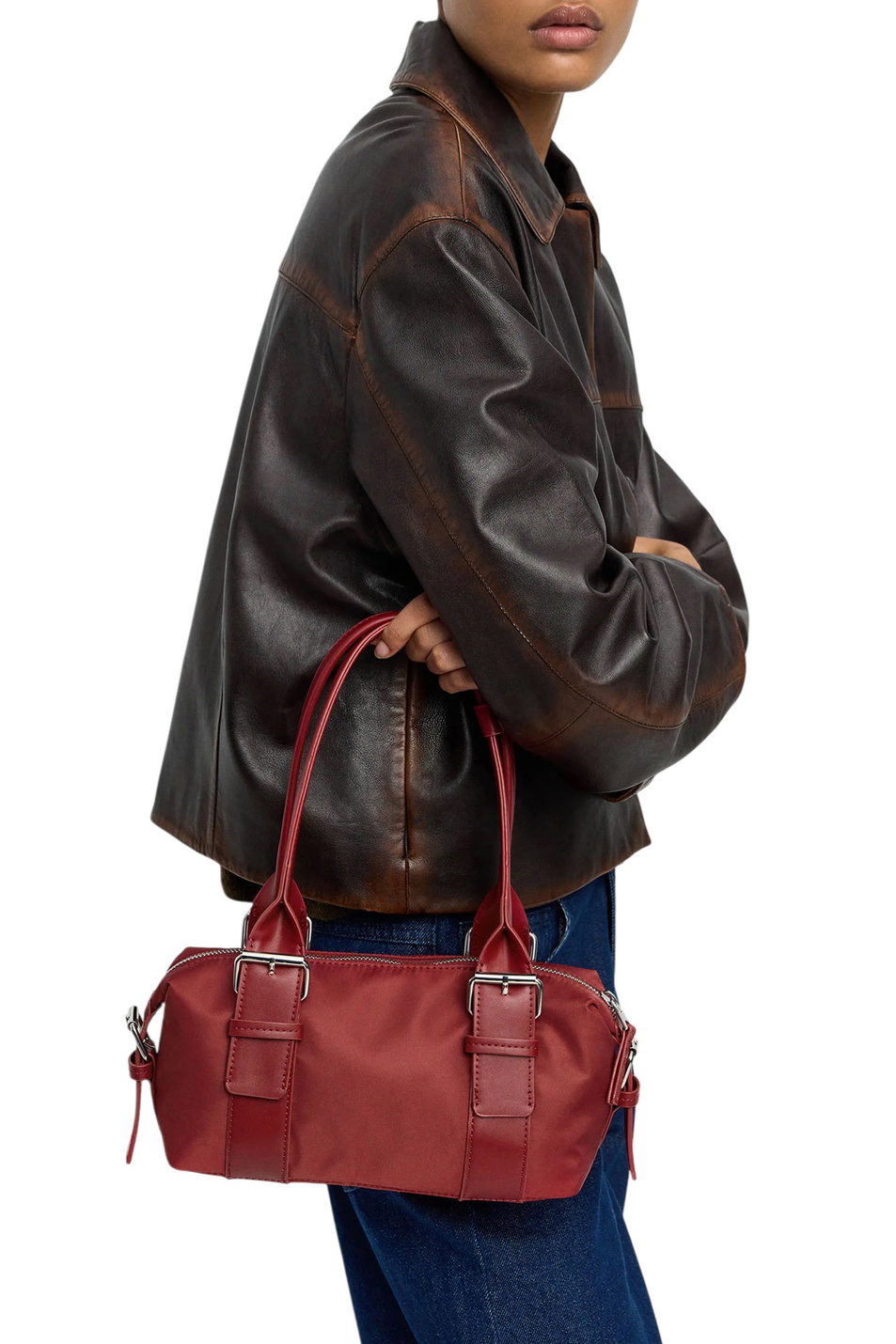 Женский Parfois Сумка через плечо с пряжками (цвет ), артикул 244914 | Фото 3