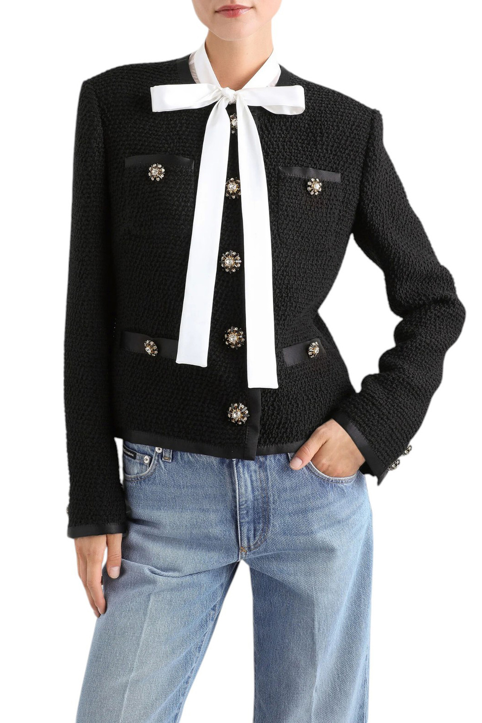 Женский Dolce & Gabbana Жакет твидовый (цвет ), артикул F27DAZ-FU3JL | Фото 3