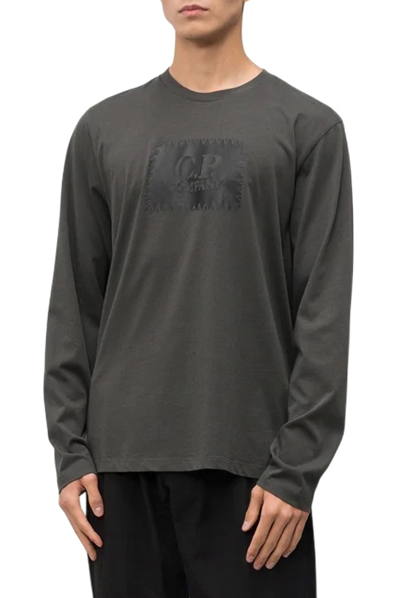Мужской C.P. Company Лонгслив из натурального хлопка (цвет ), артикул 19CMTS724A005100W | Фото 4