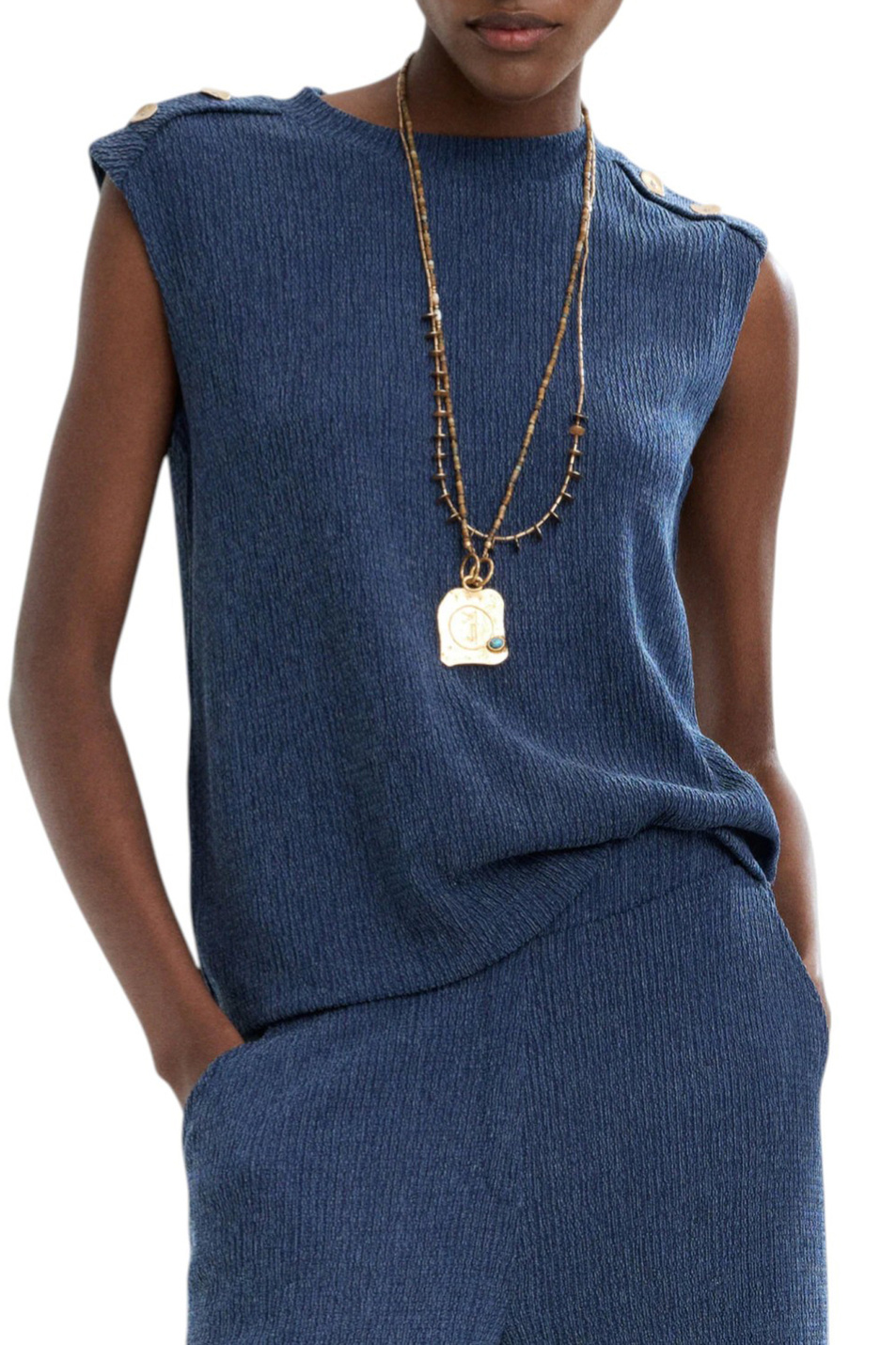 Женский Parfois Топ с пуговицами (цвет ), артикул 236683 | Фото 3