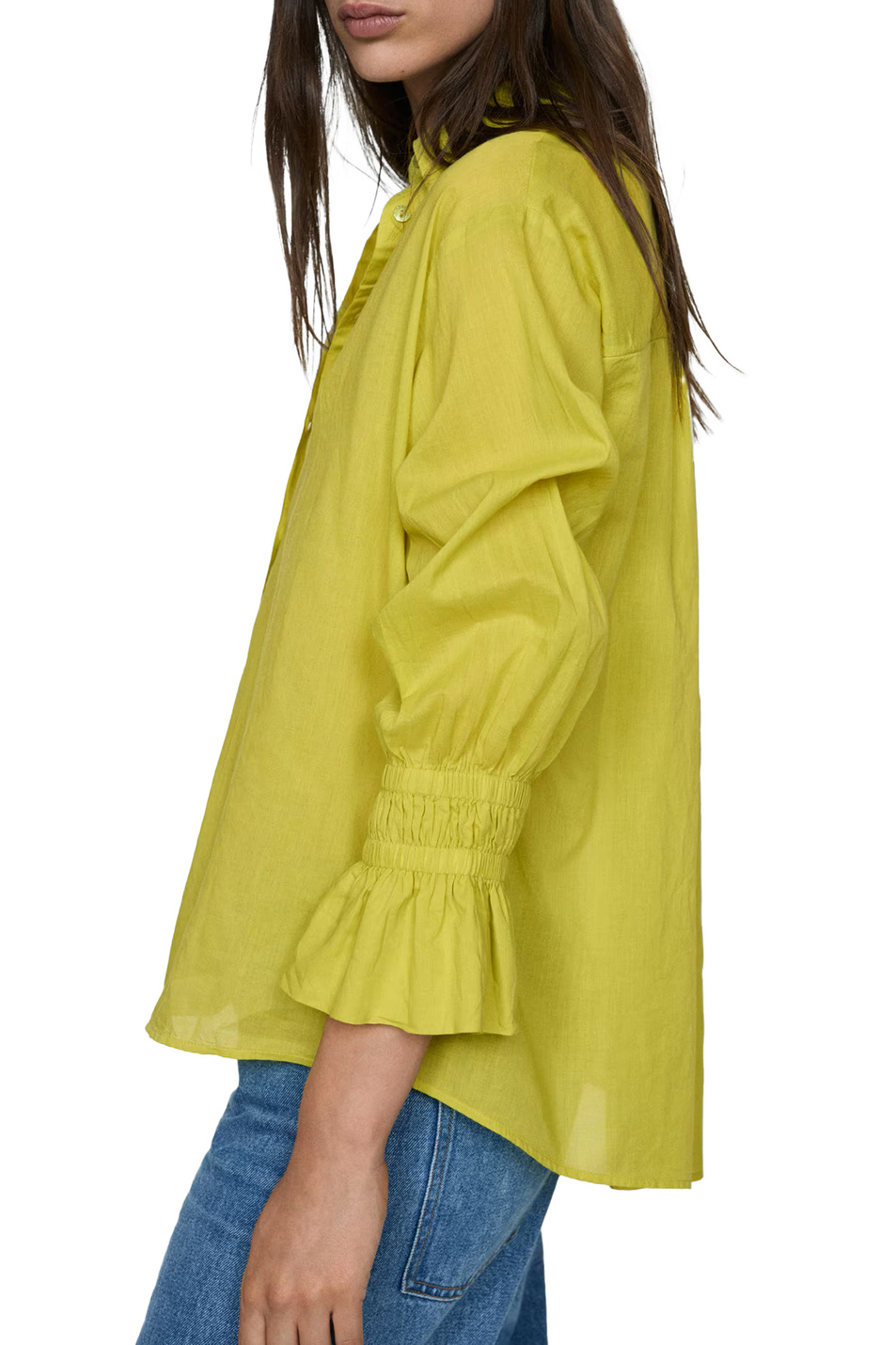 Женский Mango Рубашка TROPEZ из натурального хлопка (цвет ), артикул 67008649 | Фото 4