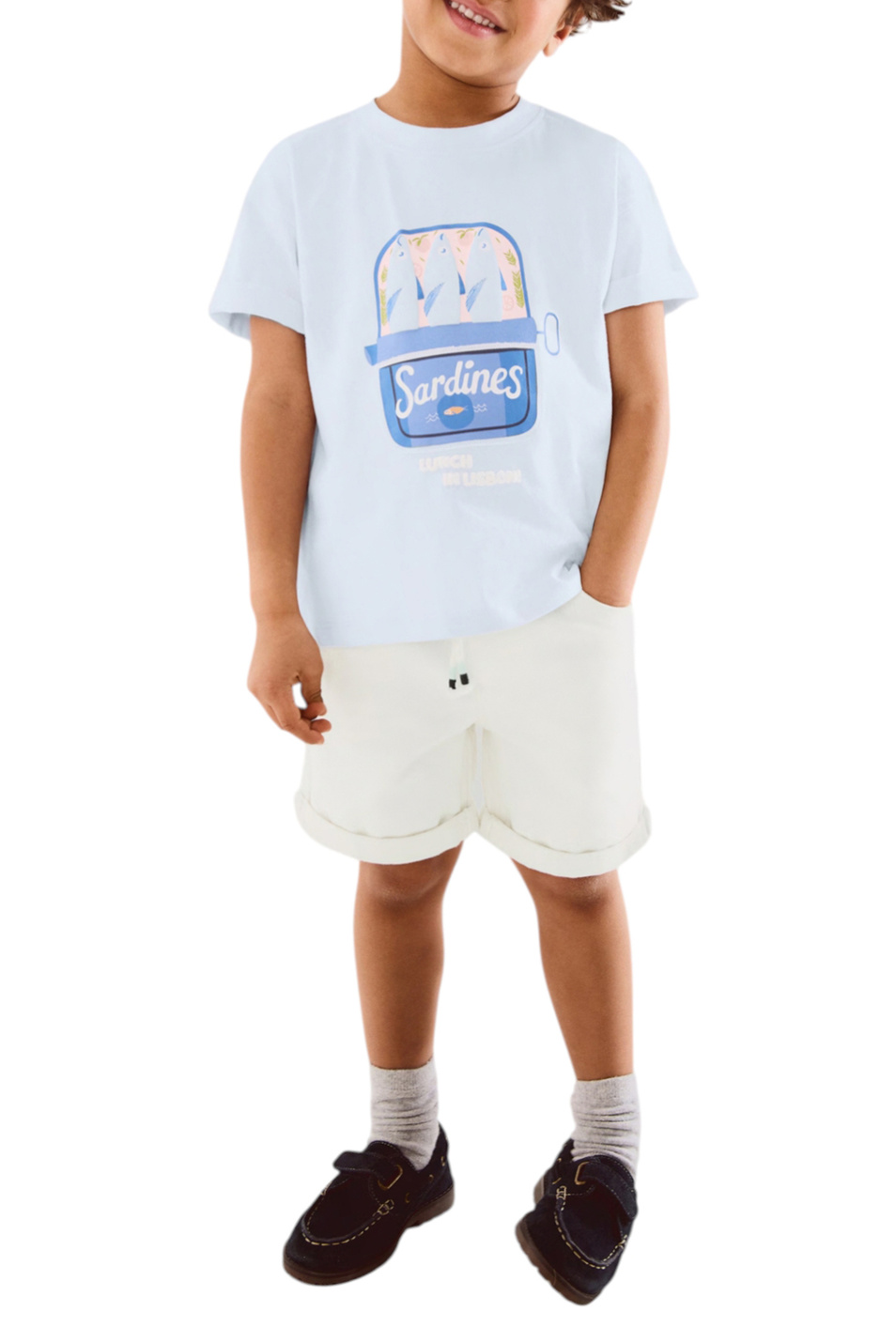 Мальчикам Mango Kids Футболка M2SARDIN из хлопка (цвет ), артикул 27006741 | Фото 3