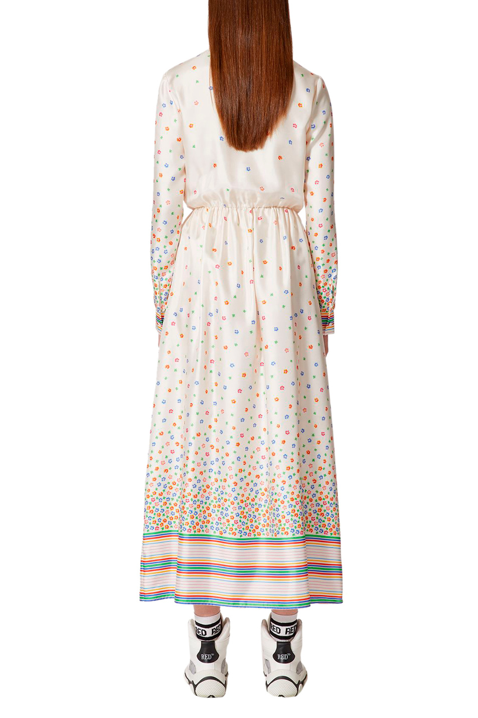 Женский Red Valentino Платье из чистого шелка (цвет ), артикул 2R3VAGR06PP | Фото 3