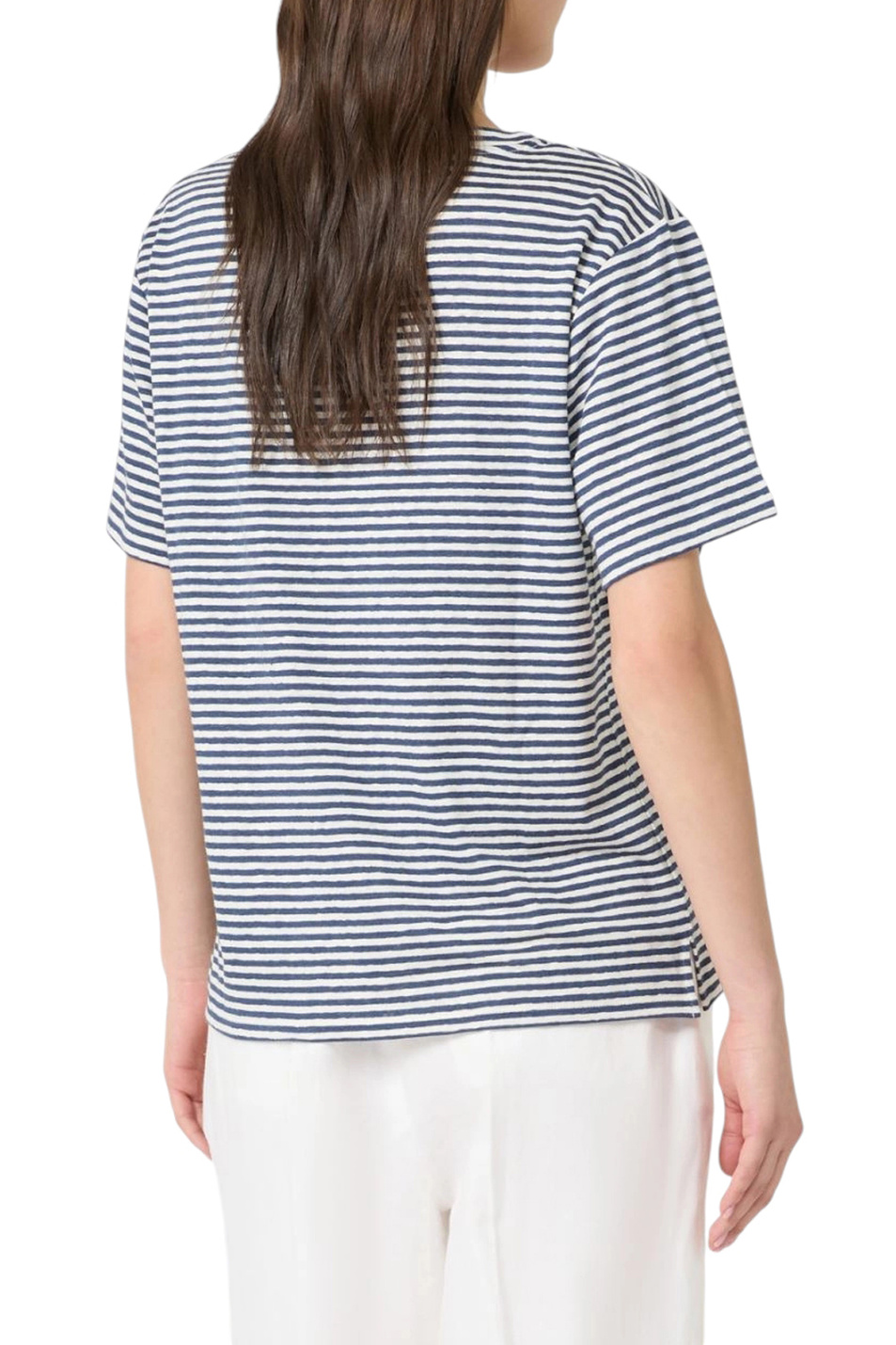 Женский Weekend Max Mara Футболка PELOTA из эластичного льна (цвет ), артикул 2615941052 | Фото 4