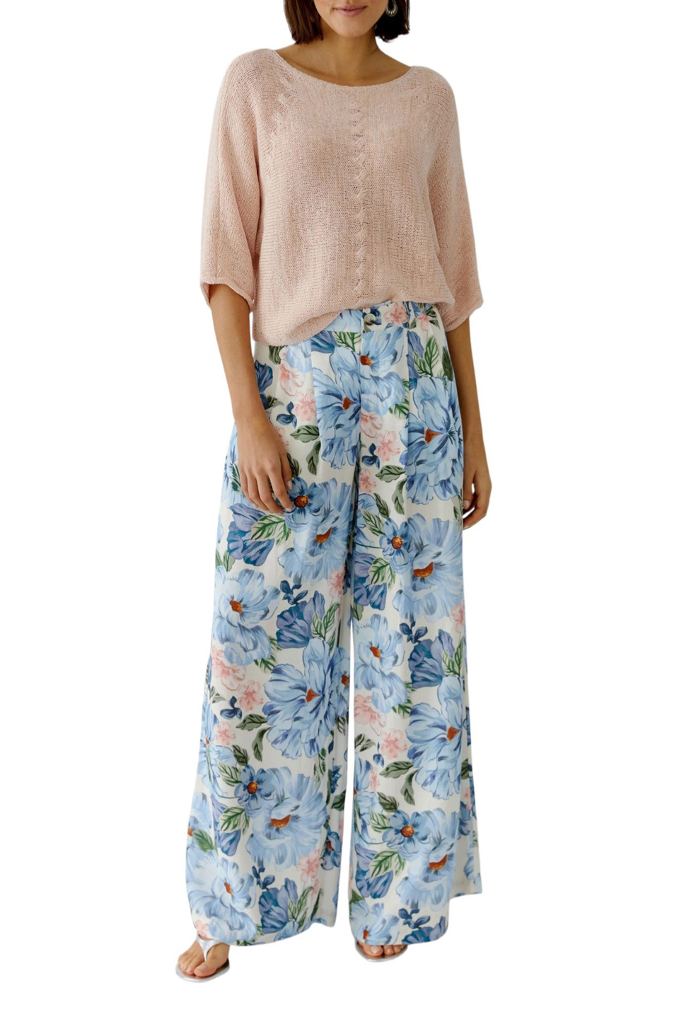 Женский OUI Брюки с цветочным принтом (цвет ), артикул 97148 | Фото 2