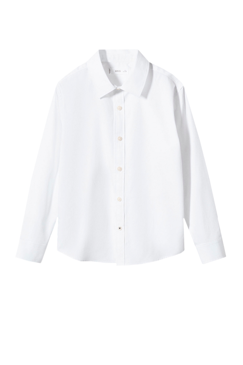 Рубашка POPELIN из натурального хлопка|Основной цвет:Белый|Артикул:47003647 | Фото 1
