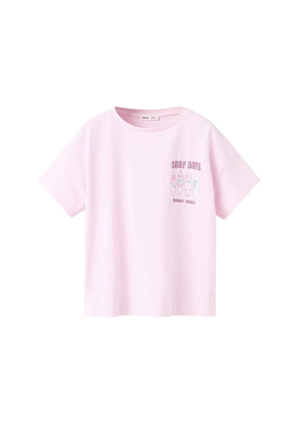 Девочкам Mango Kids Футболка SUNNY из хлопка (цвет ), артикул 27007944 | Фото 1