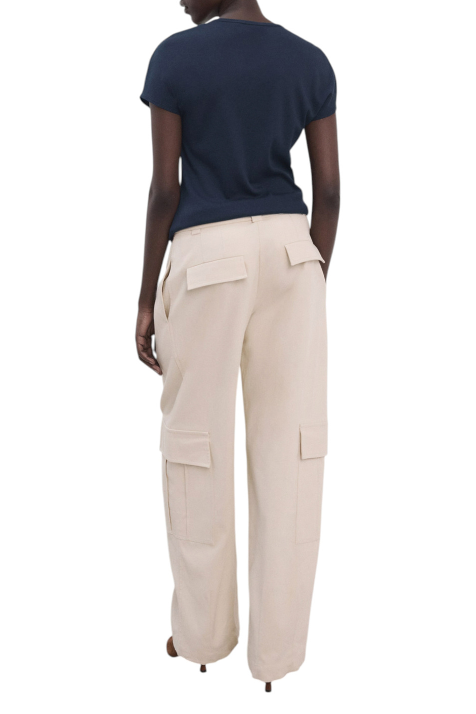 Женский Mango Футболка ZANI однотонная (цвет ), артикул 27007805 | Фото 4