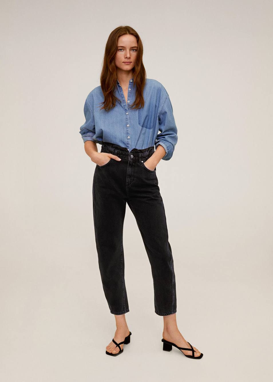 Женский Mango Джинсы SLOUCHY (цвет ), артикул 67063680 | Фото 3