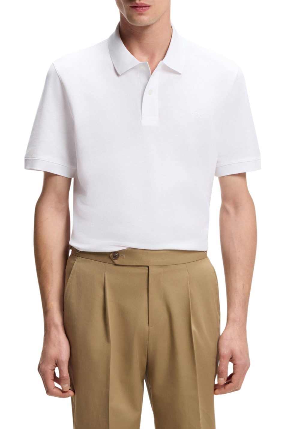 Мужской BOSS Поло Pallas из натурального хлопка (цвет ), артикул 50553564 | Фото 3