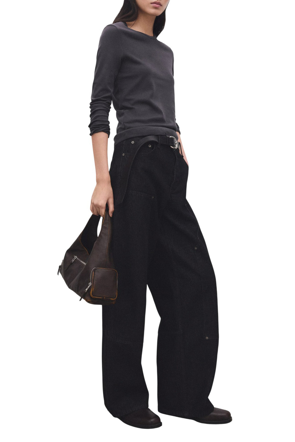 Женский Mango Лонгслив NISA из хлопка (цвет ), артикул 27001357 | Фото 2