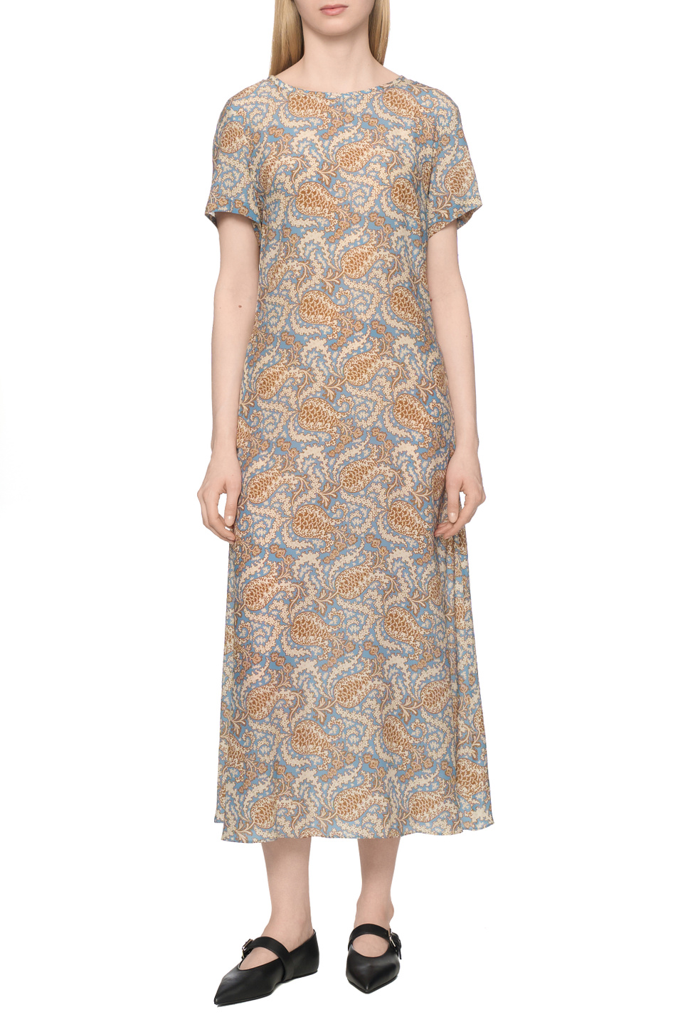 Женский Weekend Max Mara Платье CRESPO из шелка (цвет ), артикул 2615221042 | Фото 4