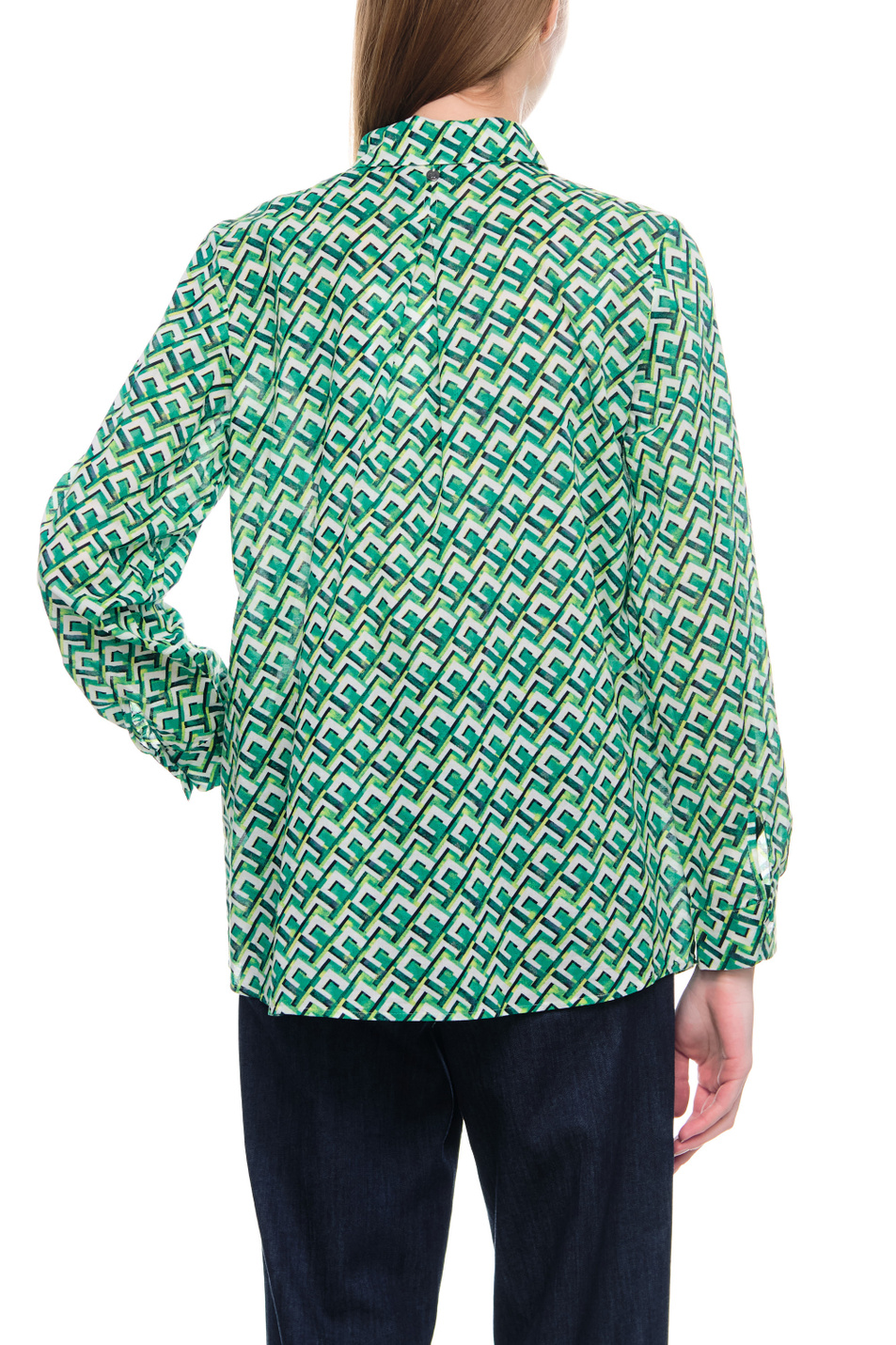 Женский Gerry Weber Рубашка из натурального хлопка с принтом (цвет ), артикул 860009-66428 | Фото 6