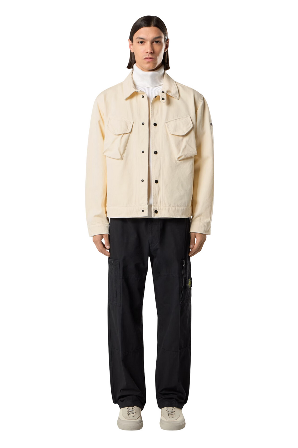 Мужской Stone Island Брюки-карго из органического хлопка (цвет ), артикул L2S153100015-S0211 | Фото 3