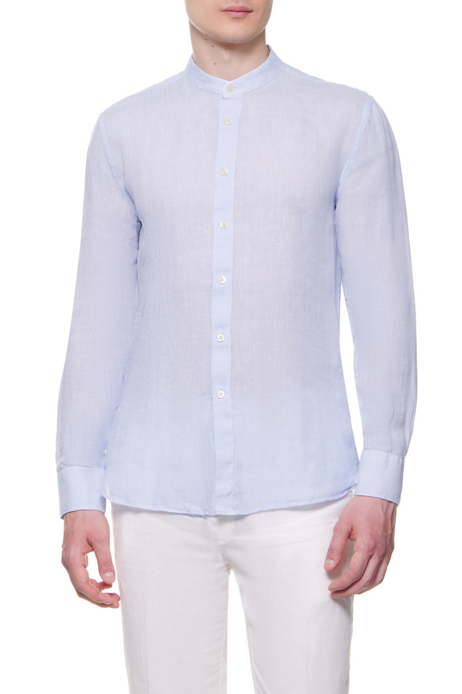 Мужской 120% Lino Рубашка из чистого льна (цвет ), артикул V0M11590000115S00 | Фото 1