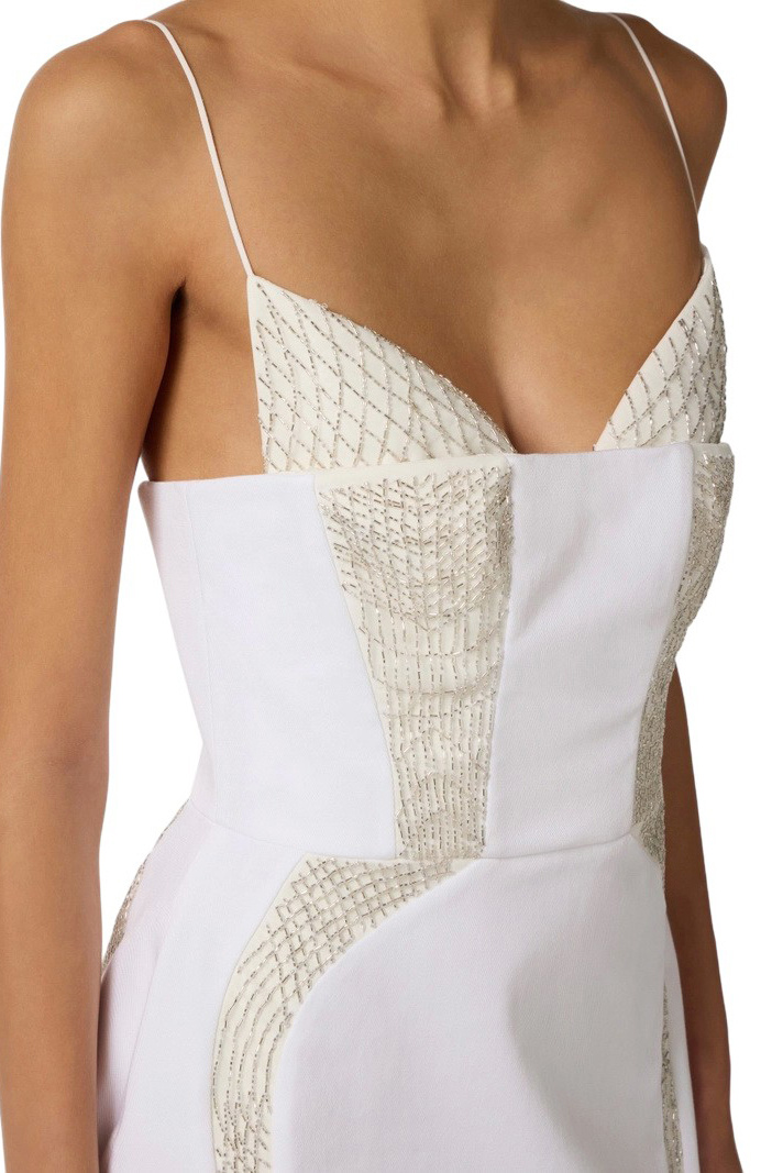 Женский Elisabetta Franchi Платье мини из хлопкового габардина (цвет ), артикул AB86661E2 | Фото 5