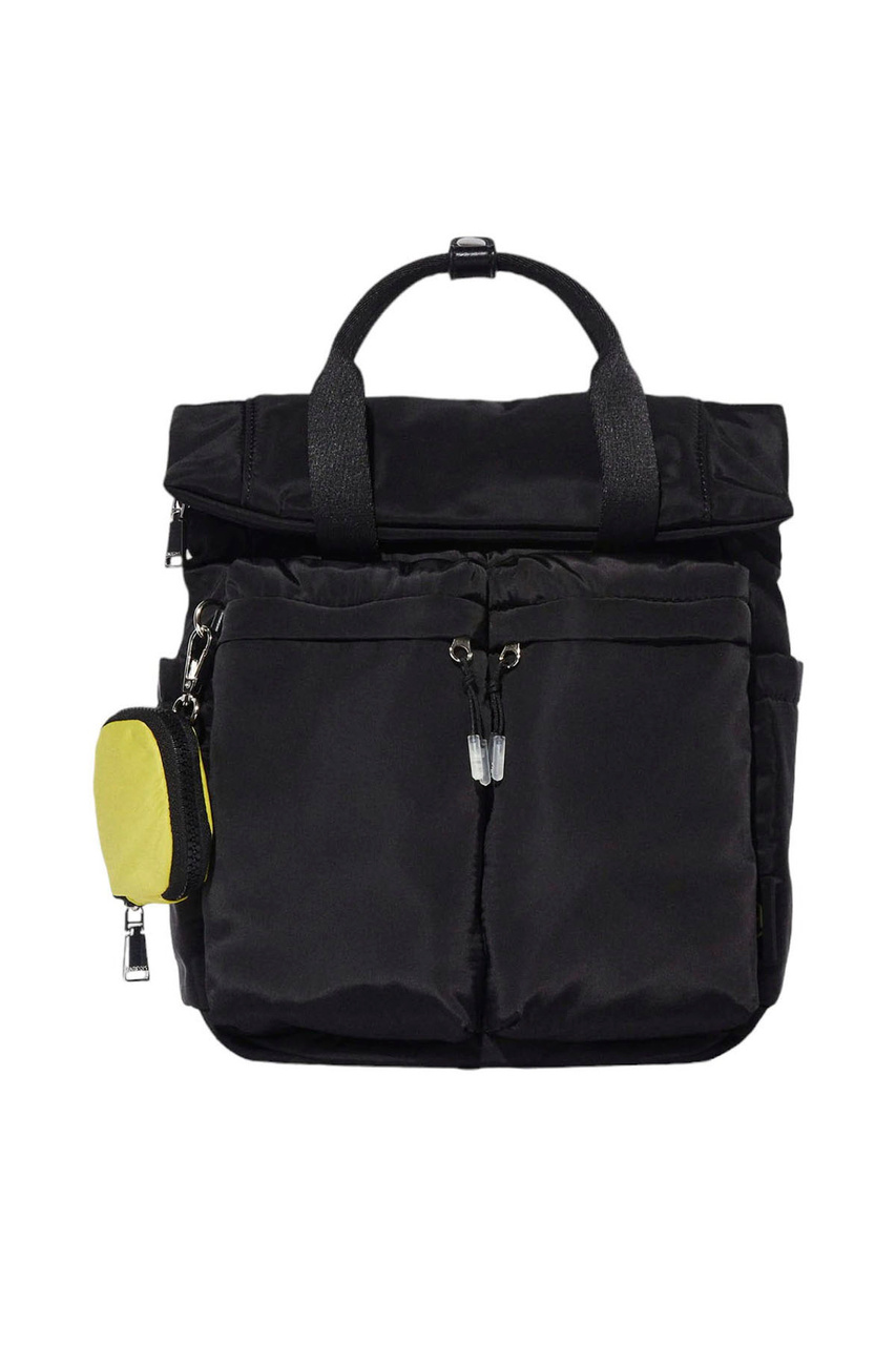 Рюкзак нейлоновый с внешними карманами|Основной цвет:Черный|Артикул:212107 | Фото 1