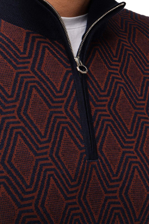 Мужской Stefano Ricci Джемпер поло из шерсти и шелка (цвет ), артикул KE08015L01-E25371 | Фото 6