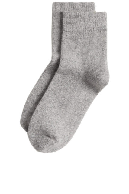Носки CASH из смесового кашемира|Основной цвет:Серый|Артикул:17054763 | Фото 1