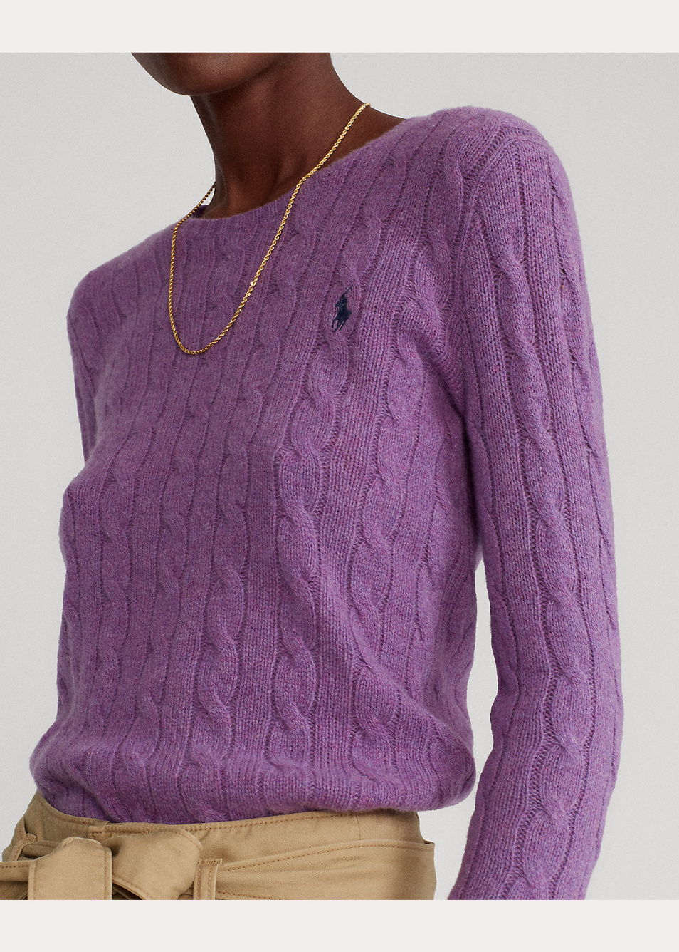 Женский Polo Ralph Lauren Джемпер из натуральной шерсти и кашемира (цвет ), артикул 211525764067 | Фото 4