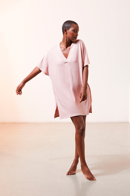 Ночная сорочка IDILL из фактурной ткани|Основной цвет:Розовый|Артикул:6525070 | Фото 1