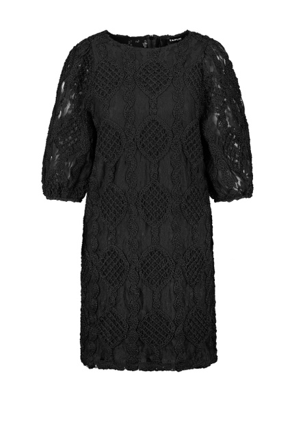 Платье с рельефным узором|Основной цвет:Черный|Артикул:381311-16112 | Фото 1