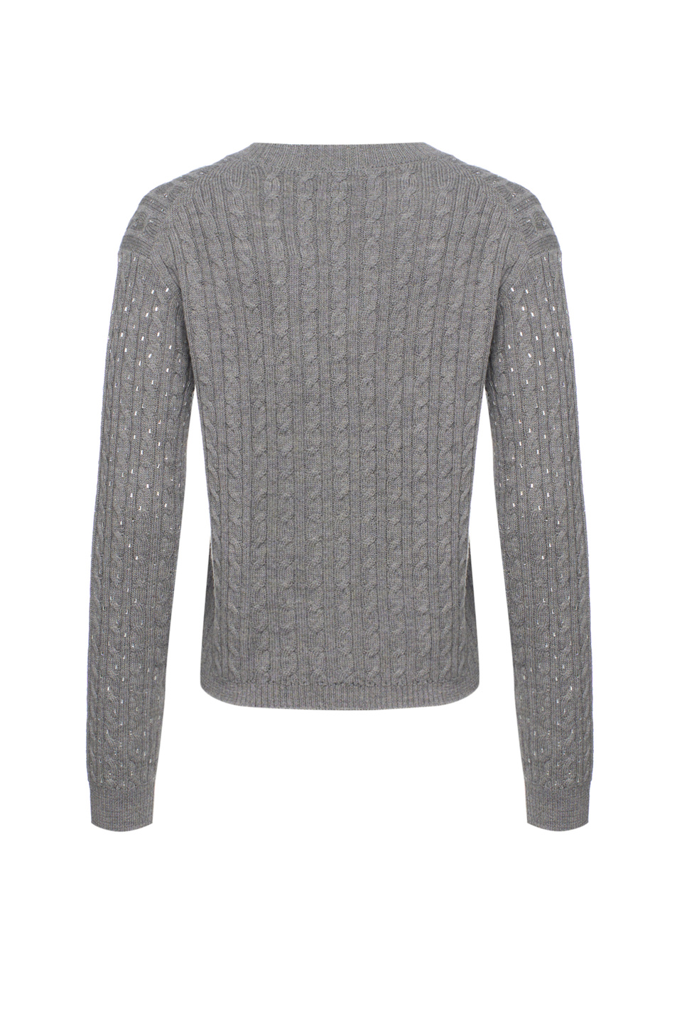 Джемпер USSURI из шерсти со стразами|Основной цвет:Серый Женский Max Mara Джемпер USSURI из шерсти со стразами (цвет ), артикул 2526366082 | Фото 2