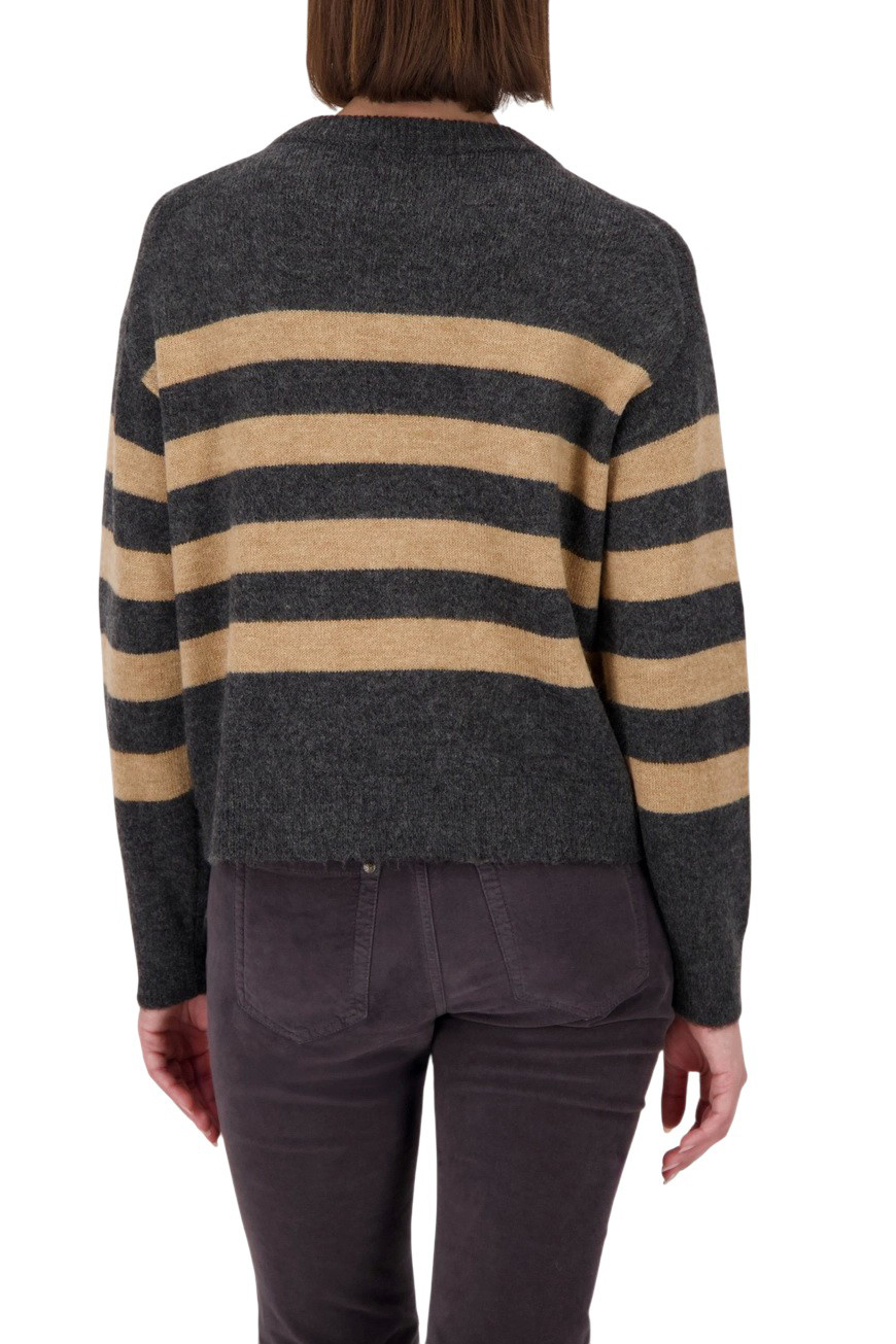 Джемпер со стразами|Основной цвет:Серый Женский Monari Джемпер со стразами (цвет ), артикул 809656 | Фото 4