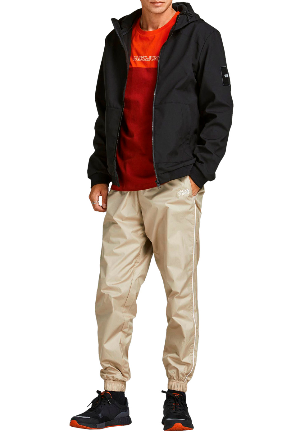Мужской Jack & Jones Куртка на молнии с капюшоном (цвет ), артикул 12195434 | Фото 2