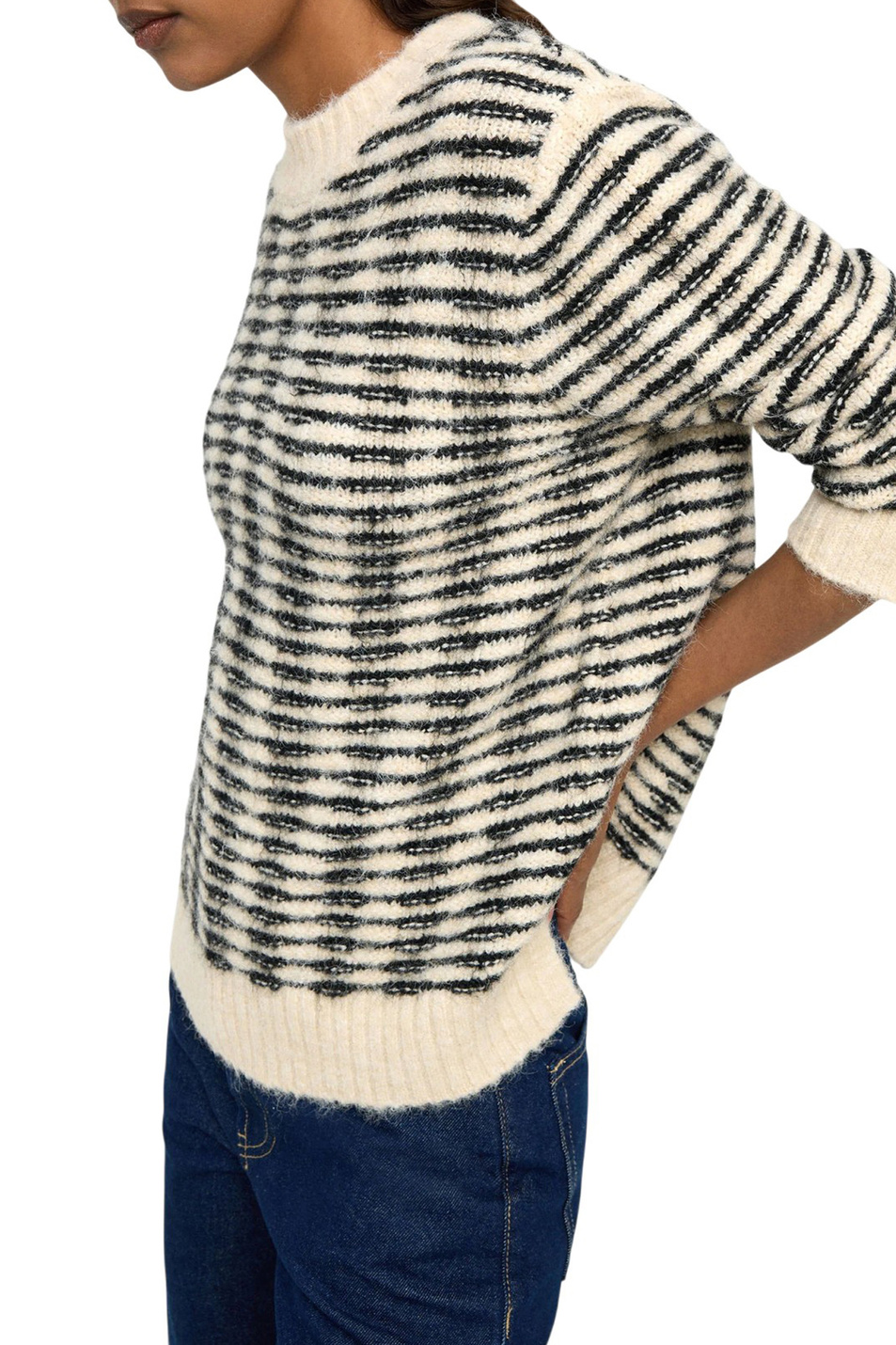 Джемпер в полоску|Основной цвет:Разноцветный Женский Parfois Джемпер в полоску (цвет ), артикул 240350 | Фото 4